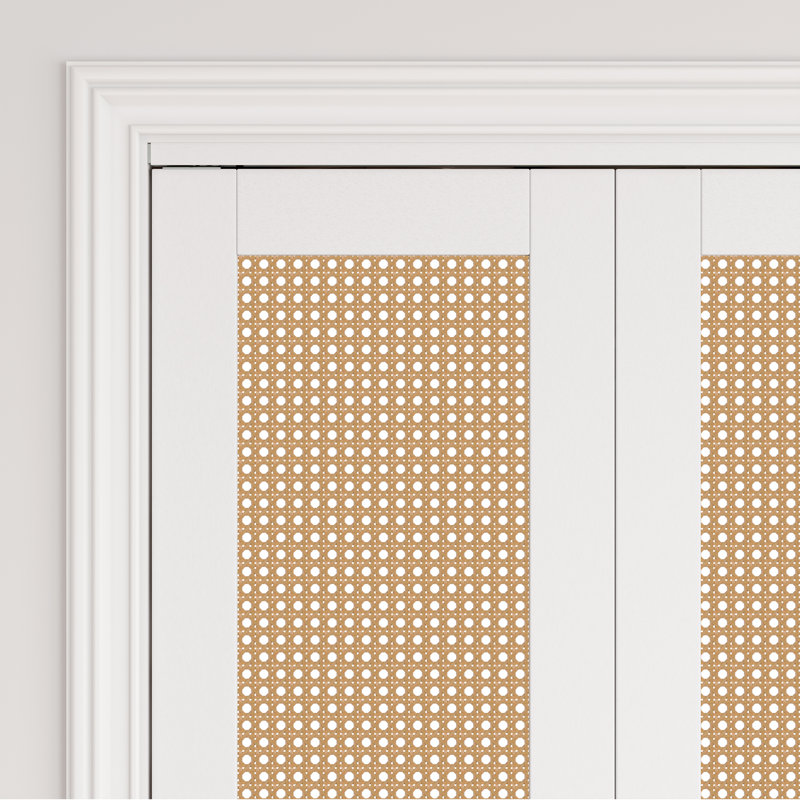 Porte pliante pré-percée en bois manufacturé tissé et massif avec trousse de quincaillerie d'installation, 24 po x 80 po, 1