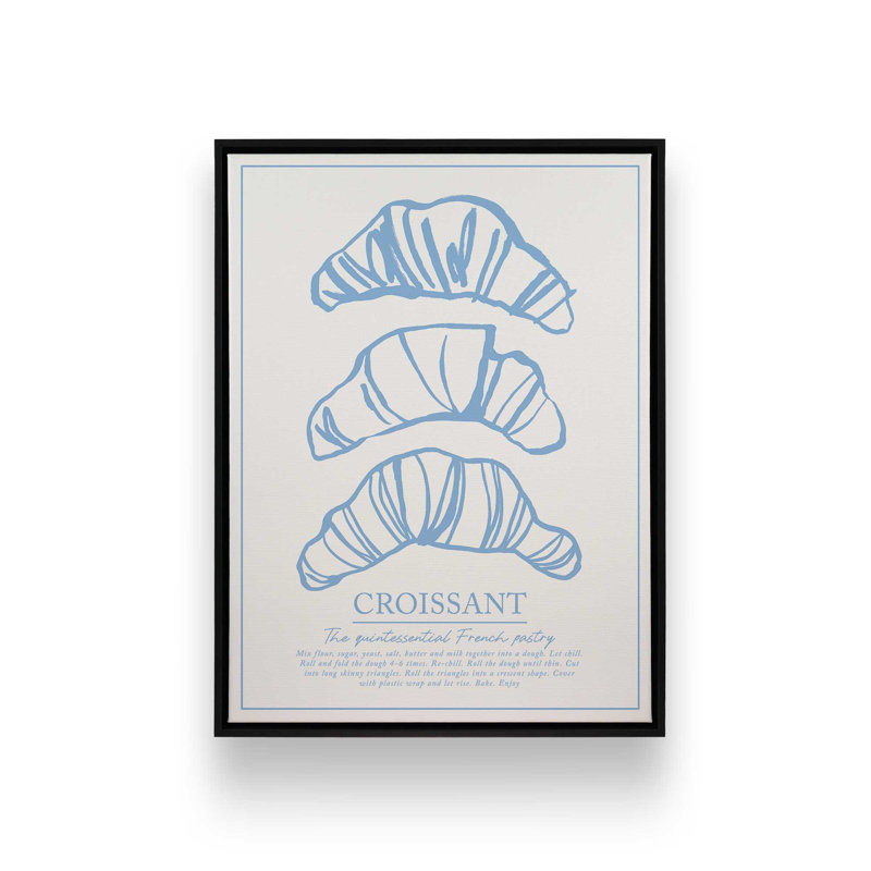 «Breakfast Doodles VI White» par Jenaya Jackson, reproduction d'art, L 24 po x H 32 po, Noir, Toile avec cadre