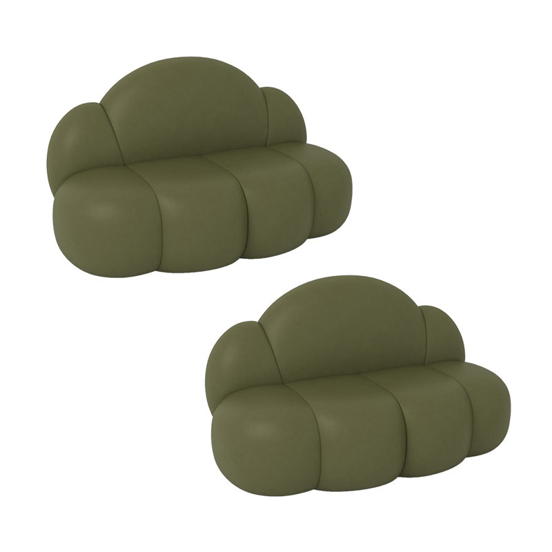 Causeuse Mathushan 57,1 po, Similicuir vert
