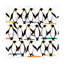 «Dancing Penguins On Canvas» par Jenny Frean, reproduction-1102860538