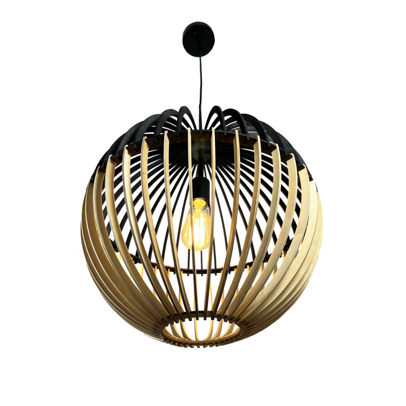 Crystal-Leigh 1 - Light Black Single Pendant