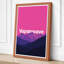 Vaporwave Mountains Retro - Wrapped Canvas-131761551-131761554