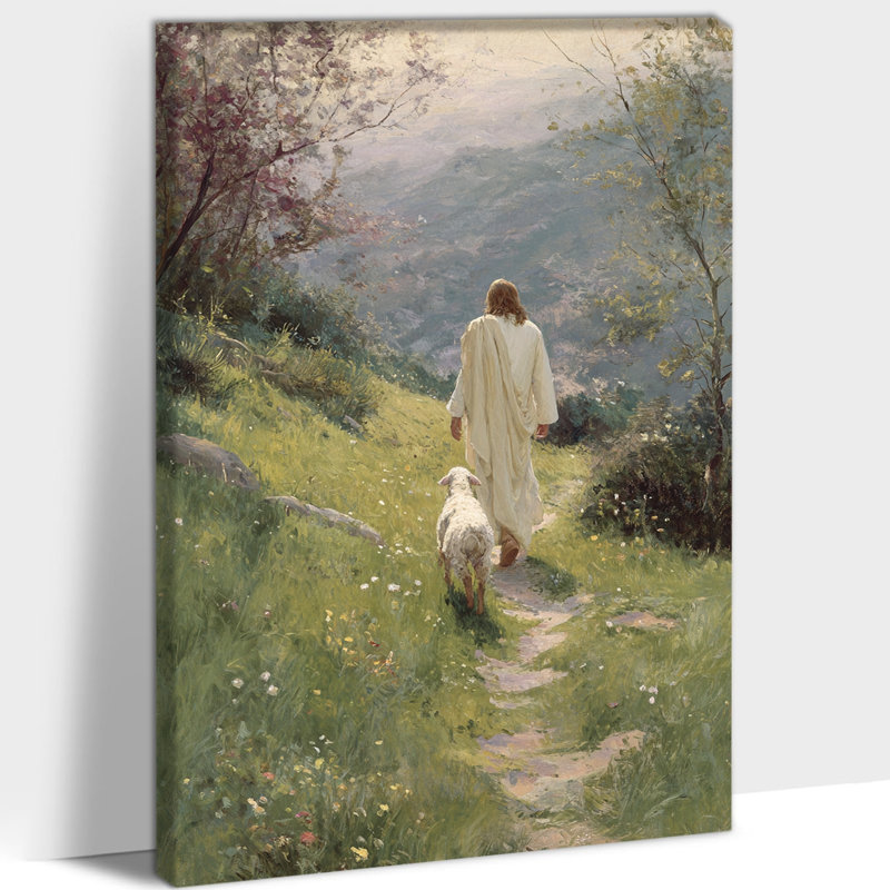  «Spring Jesus», reproduction d'art sur toile, jésus printanier, H 30 po x l 20 po