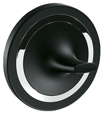 Ondus™ Veris Wall Mounted Robe Hook, Velvet Black