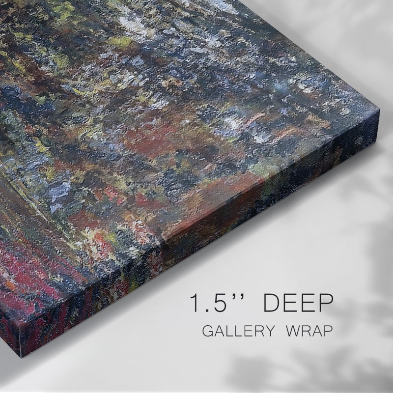 Chemin à Giverny, 1902, toile tendue avec châssis, H 8 po x l 12 po