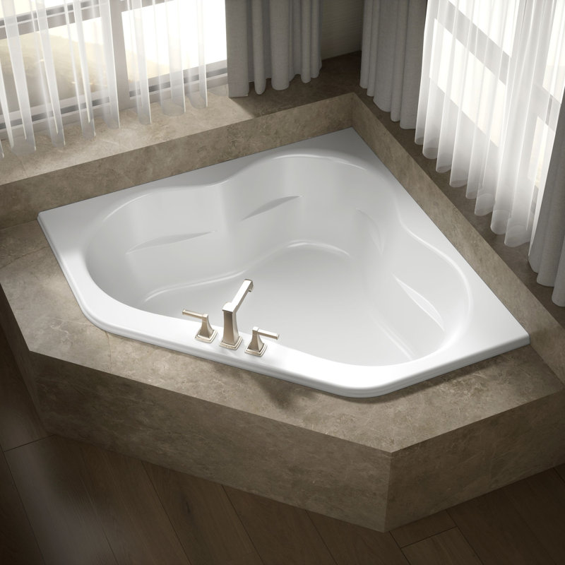 Tercet® 60" x 60" Soaking Bathtub, White