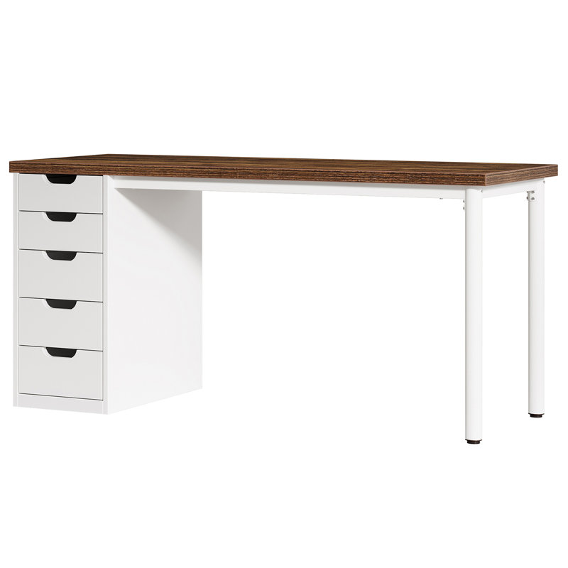 Bureau d'ordinateur avec 5 tiroirs (sans la chaise)