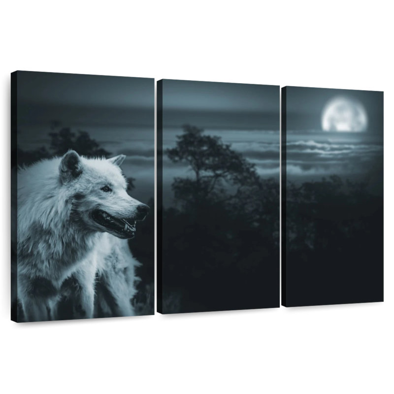 Moon Wolf, 20" H x 33" W
