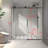 Frameless One Fixed And One Shifted Shower Door, 70MM 304 SUS Large Pulleys With Adjustable Soft Closing Function,With Nano Easy Cleaning And Stick Explosion-Proof Menbrance-117492611