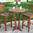 Crellen Weather Resistant Solid Eucalyptus Wood Bar Table