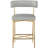 Klaas Upholstered Counter Stool with Metal Frame-88514430