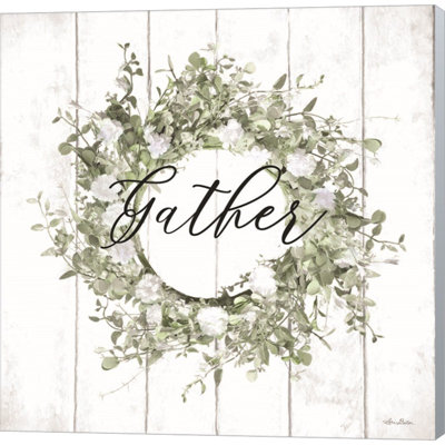 «Gather Wreath» par Lori Deiter, impression sur toile non encadrée