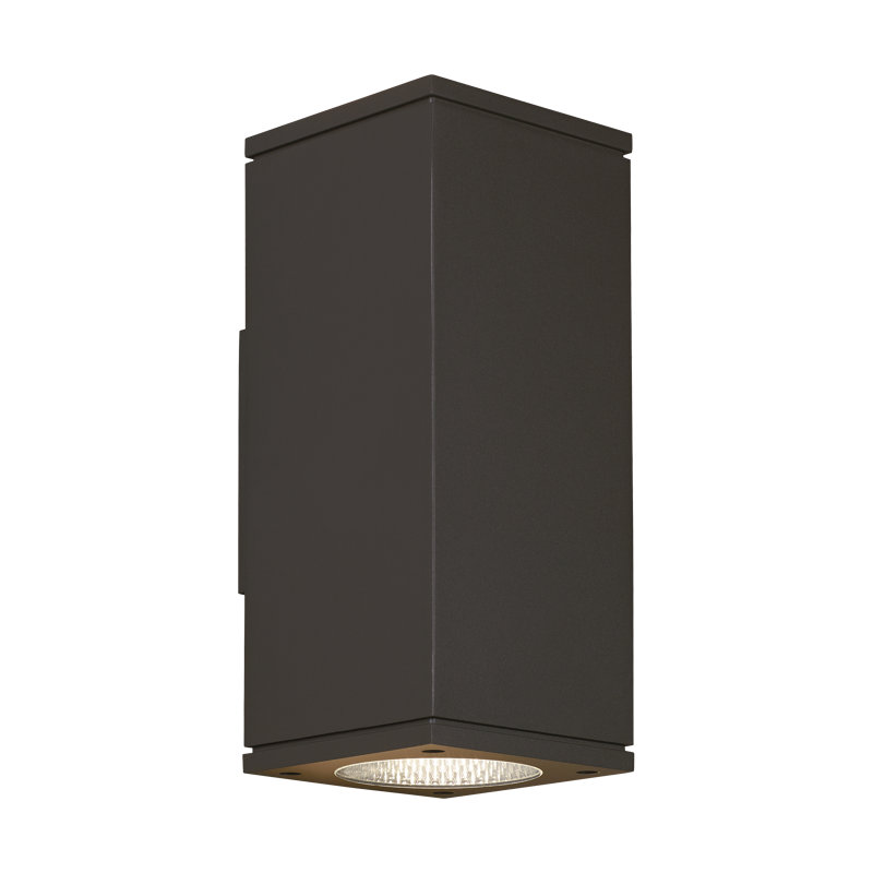 Tegel Outdoor Flush Mount, 12" H x 5" W x 5.6" D, 29.2, Bronze
