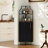 59.05" Tall Corner Bar Storage Cabinet with Wine Rack & Lights-57884293