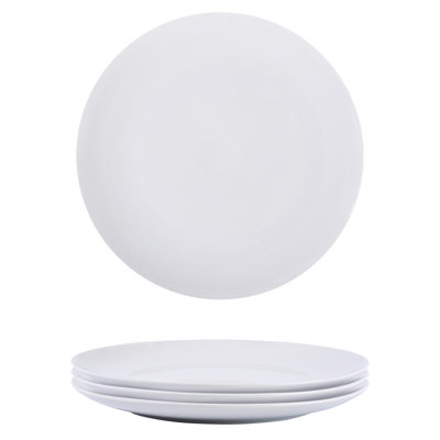 Shenice Commercial Dishwasher Safe 11'' Porcelain China Dinner Plate , Set of 4