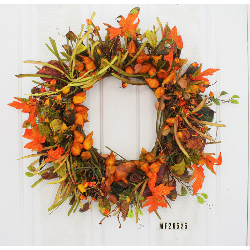 Handcrafted Faux Mixed Assortment Foam 24'' Wreath
