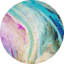 Impression murale en acrylique Marble Beach Circle-70611645