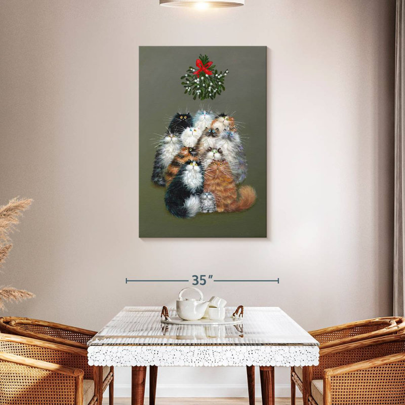 Brampt 12 chats de Noël, H 45 po x l 30 po