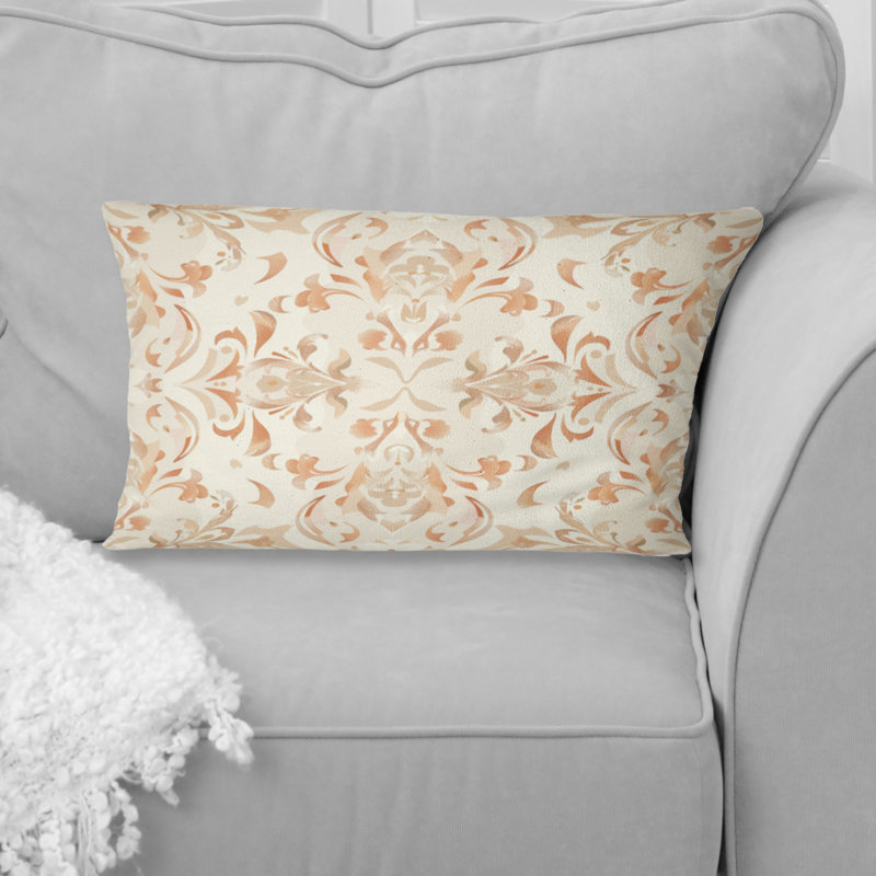 Coussin lombaire beige bohème plume II - Boho