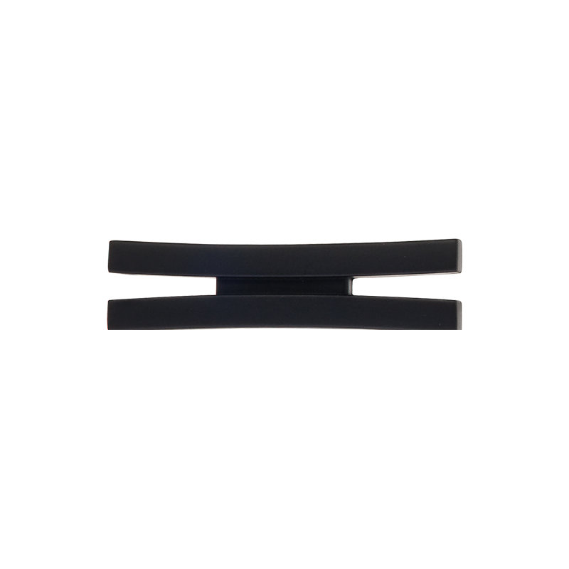 Flared 2 5/8" Length Geometric Knob, Black