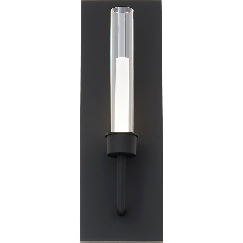 Linger 1 - Light LED Armed Sconce, Black