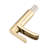 Single Handle Bathroom Waterfall Faucet In Brushed Gold With Deck Plate & Overflow Drain Expertise - Pop Up Value-121629460