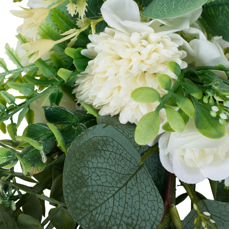 40 cm H Faux Chinese Money Plant in Plastic and Fabric