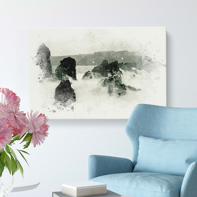 The Kula Hawaii Coastline in Abstract - Wrapped Canvas, 40cm H x 60cm W x 3cm D