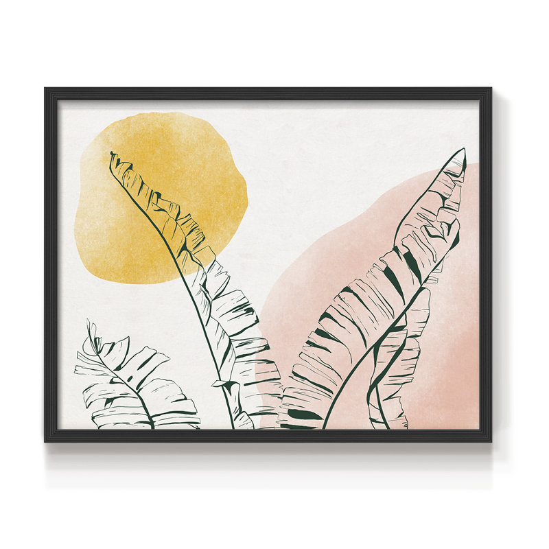 «Summer Warmth II», reproduction encadrée, H 8 po x l 10 po, Noir, noir, noir, noir
