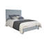 Lit tapissier contemporain en sarcelle clair sarcelle clair - Design de chambre audacieux-1101313747