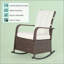 Fauteuil inclinable et berçant en rotin d'extérieur-507466904