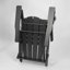 Chaise Adirondack pliante Hdpe avec porte-gobelet double - Chaise Adirondack composite avec texture bois-827689517