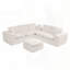 Canapé modulaire en L avec repose-pieds Modular Boucle-1204070982