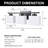 Modern 3-Light Vanity Fixture With Square Glass Shades-771133058-749580239