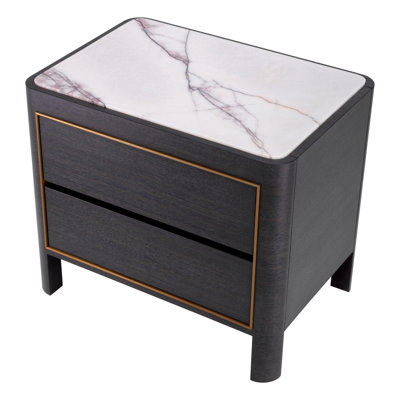 Corazon 2 - Drawer Solid Wood Nightstand