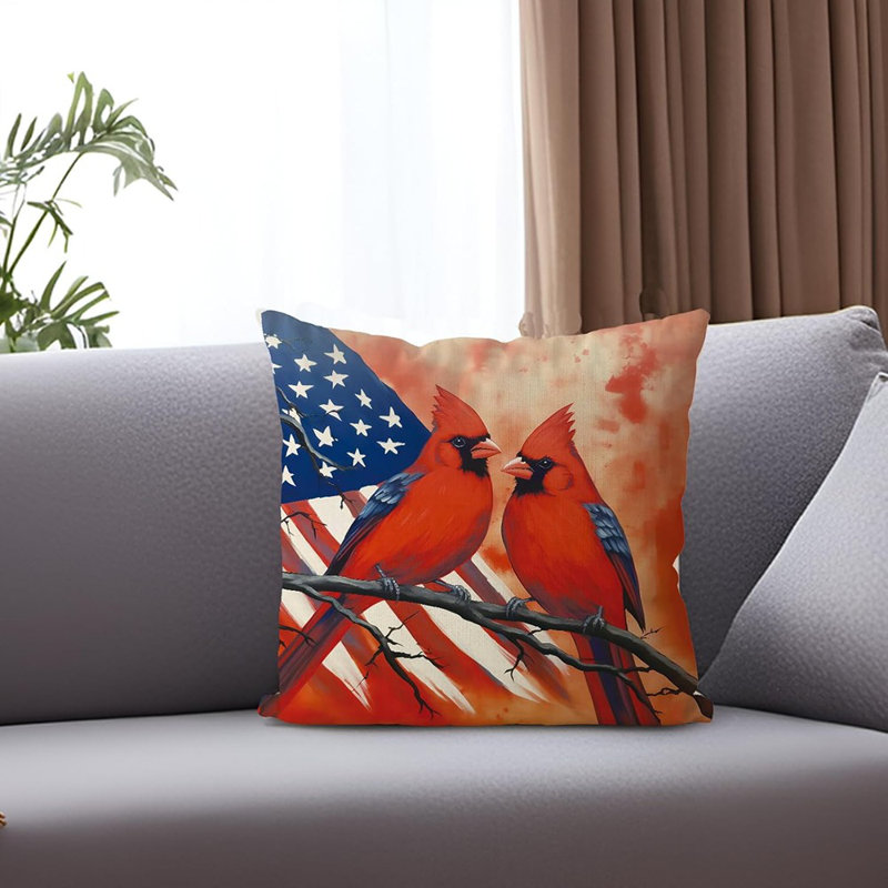 Housse de coussin 4ème jour de juillet Housse de coussin Cardinal