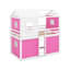Lit double superposé en bois avec tente-340415298-340415303