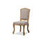 Chaise d'appoint rembourrée en lin Bart Anne