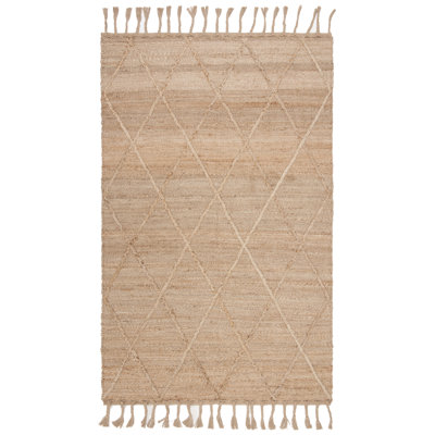Tapis en jute tissé à la main en fibre naturelle Digio