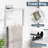 Modern Bathroom Hardware Set, 10-Piece Wall Mounted Accessory Kit with Towel Bar, Paper Holder, Towel Ring and Hooks-129879298