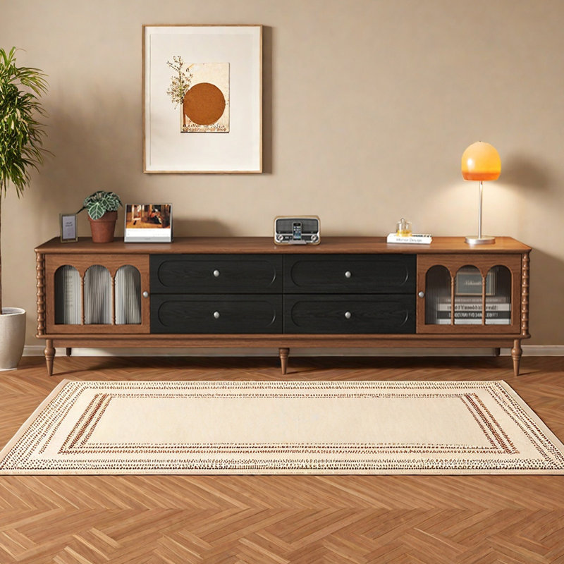 Meuble télé en chêne américain, H 19,68 po x L 78,74 po x l 15,75 po
