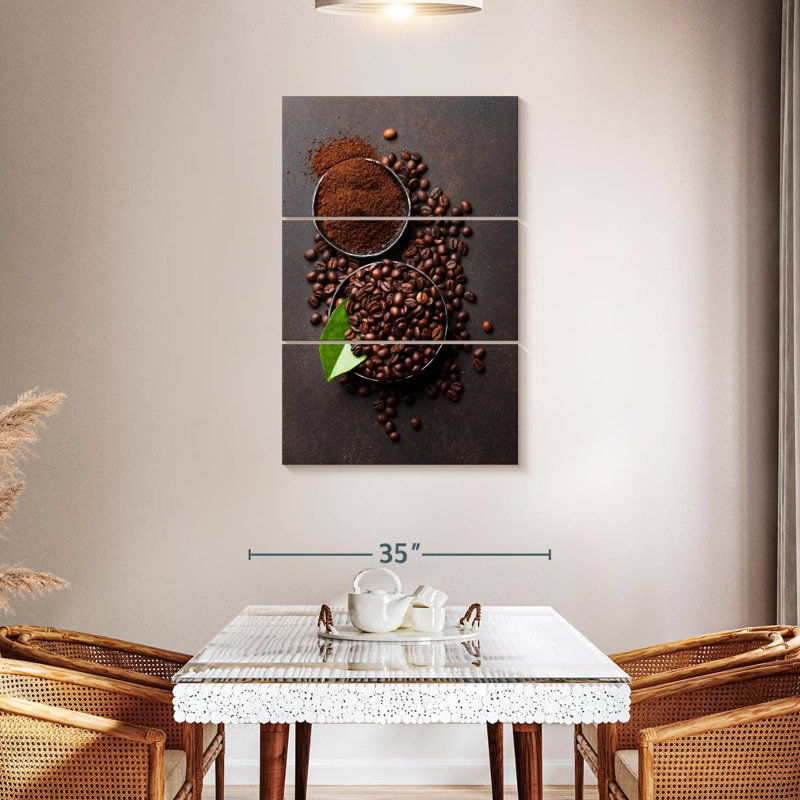 Yarlin Coffee Beans And Grounds, 38" H x 24" W