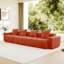 Canapé rembourré, canapé moelleux, canapé modulaire à 4 places, canapé moderne avec coussins décoratifs-490584106-490584111