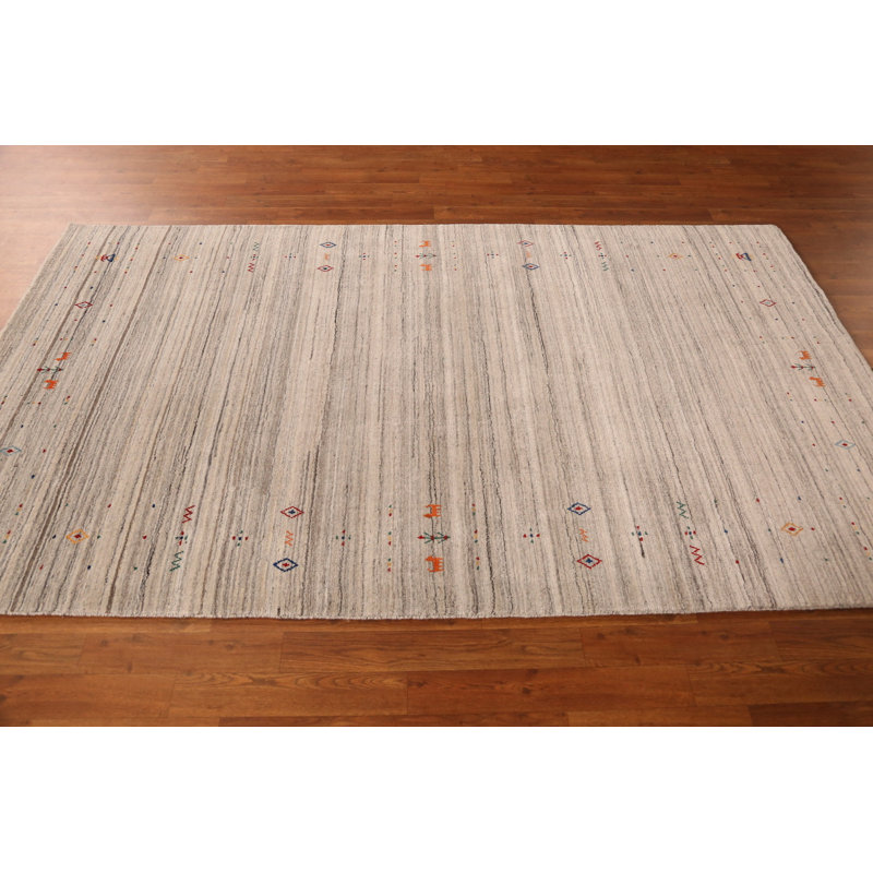 Tapis tribal en laine de style Gabbeh 5 x 8