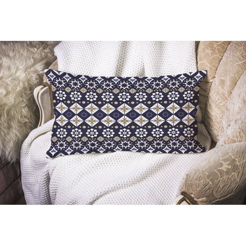 Coussin Shape Synergy, Bleu / Blanc / Jaune