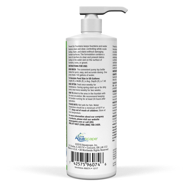 Aquascape Prevent for Fountains 16 fl. oz. Water Treatment