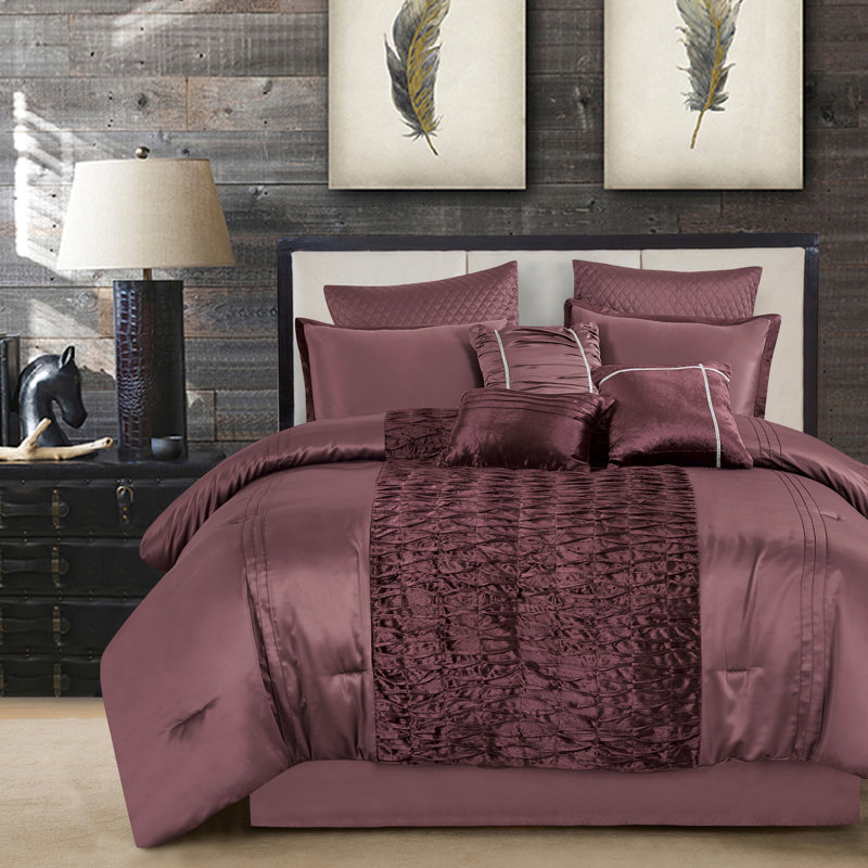 Ensemble d'édredon 9 pièces Ena Lux, California King Comforter + 8 Additional Pieces