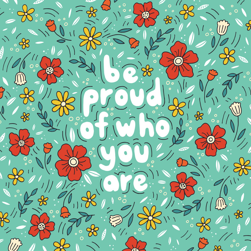 Phrase - Wrapped Canvas Print, 30cm H x 30cm W x 3.8cm D