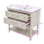 Ensemble de meuble-lavabo élégant en bois 36 po avec lavabo en céramique Chiharu-1111538853