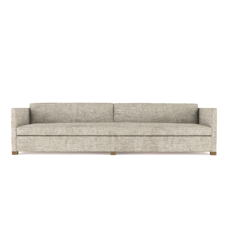 Canapé Madison, H 33 po x l 120 po x P 41 po, Velours écrasé huître, Patiné